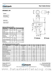 MT6650C-UR datasheet pdf Marktech Optoelectronics