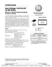 74VCX16240DT datasheet pdf ON Semiconductor