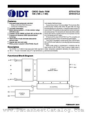 IDT6167LA25P datasheet pdf IDT