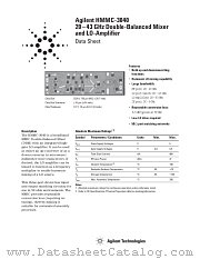HMMC-3040 datasheet pdf Agilent (Hewlett-Packard)