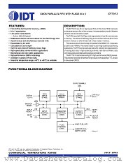 IDT72413L25P datasheet pdf IDT
