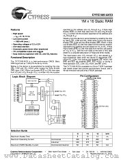 CY7C1061AV33-10ZC datasheet pdf Cypress