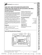 ADC10738CIWM datasheet pdf National Semiconductor