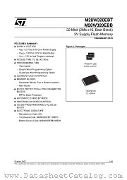 M28W320EBT10ZB6T datasheet pdf ST Microelectronics