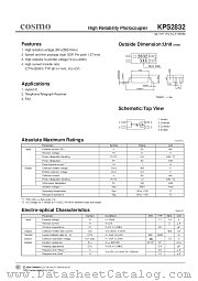 KPS2832 datasheet pdf Cosmo Electronics