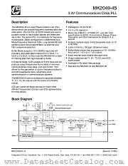 MK2049-45 datasheet pdf Texas Instruments