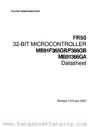 MB91366GB datasheet pdf Fujitsu Microelectronics
