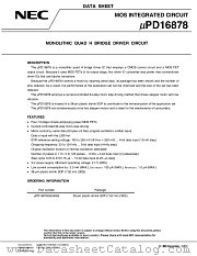 UPD16878GS-BGG datasheet pdf NEC