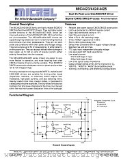 MIC4423 datasheet pdf Micrel Semiconductor