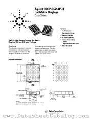 HDSP-B571 datasheet pdf Agilent (Hewlett-Packard)