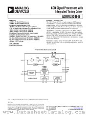 AD9849AKST datasheet pdf Analog Devices