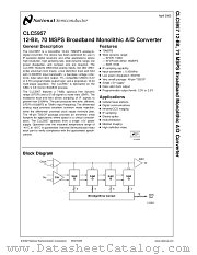 CLC5957MTD datasheet pdf National Semiconductor