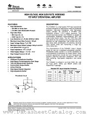 THS4631DDAR datasheet pdf Texas Instruments