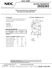 2SD2383 datasheet pdf NEC