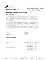 CLC501AWG-MLS datasheet pdf National Semiconductor