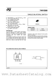 74H1G66 datasheet pdf ST Microelectronics