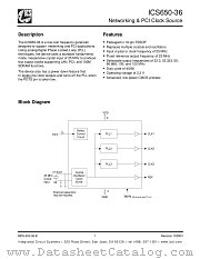 ICS650-36 datasheet pdf Texas Instruments