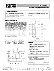 RF3300-2 datasheet pdf RF Micro Devices