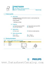 PMZ760SN datasheet pdf Philips
