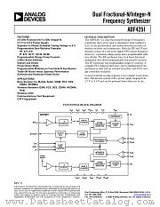 ADF4251 datasheet pdf Analog Devices