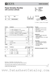 DSSK60-0045B datasheet pdf IXYS