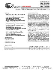 CY7C1319BV18-167BZXC datasheet pdf Cypress