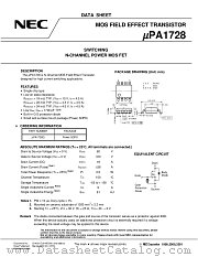 UPA1728G datasheet pdf NEC