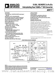 AD9777-EB datasheet pdf Analog Devices