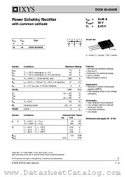 DSSK80-0045B datasheet pdf IXYS