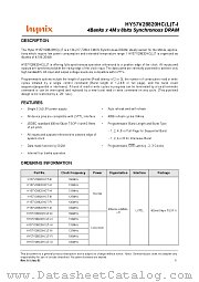 HY57V28820HCT datasheet pdf Hynix Semiconductor