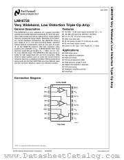 LMH6738MQX datasheet pdf National Semiconductor