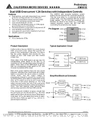CM3512-04SN datasheet pdf California Micro Devices Corp