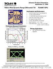 TGA4817-EPU datasheet pdf TriQuint Semiconductor
