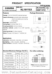 KL191YXX datasheet pdf Cosmo Electronics