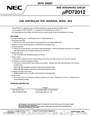 UPD72012GB-XXX-3B4 datasheet pdf NEC