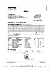 KSC2881YTF datasheet pdf Fairchild Semiconductor