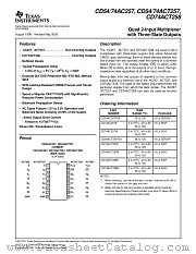 CD74AC257SM datasheet pdf Texas Instruments