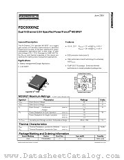FDC6000NZ datasheet pdf Fairchild Semiconductor