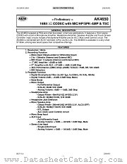 AK4650 datasheet pdf AKM