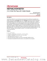 HD74ALVCH162721 datasheet pdf Renesas