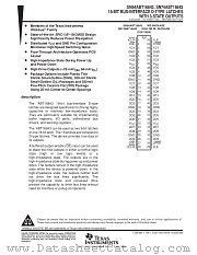 SN74ABT16843DGGR datasheet pdf Texas Instruments