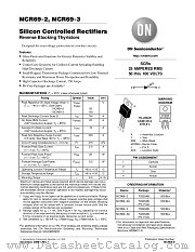 MCR69-3 datasheet pdf ON Semiconductor