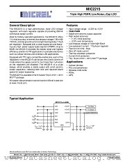 MIC2215 datasheet pdf Micrel Semiconductor