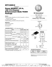 NT100N10 datasheet pdf ON Semiconductor