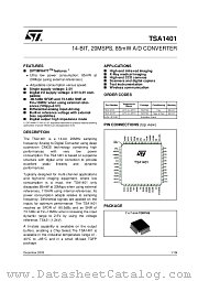 TSA1401 datasheet pdf ST Microelectronics