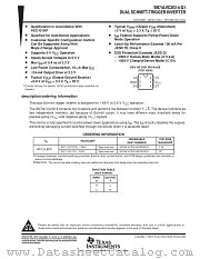 SN74LVC2G14YZAR datasheet pdf Texas Instruments