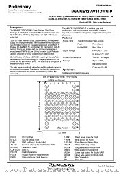 M6MGE13VW34DWG-P datasheet pdf Renesas