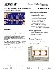 TGA4802-EPU datasheet pdf TriQuint Semiconductor