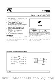 74V2T02 datasheet pdf ST Microelectronics