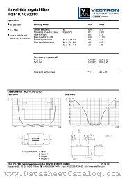 MQF10.7-0700/03 datasheet pdf Vectron